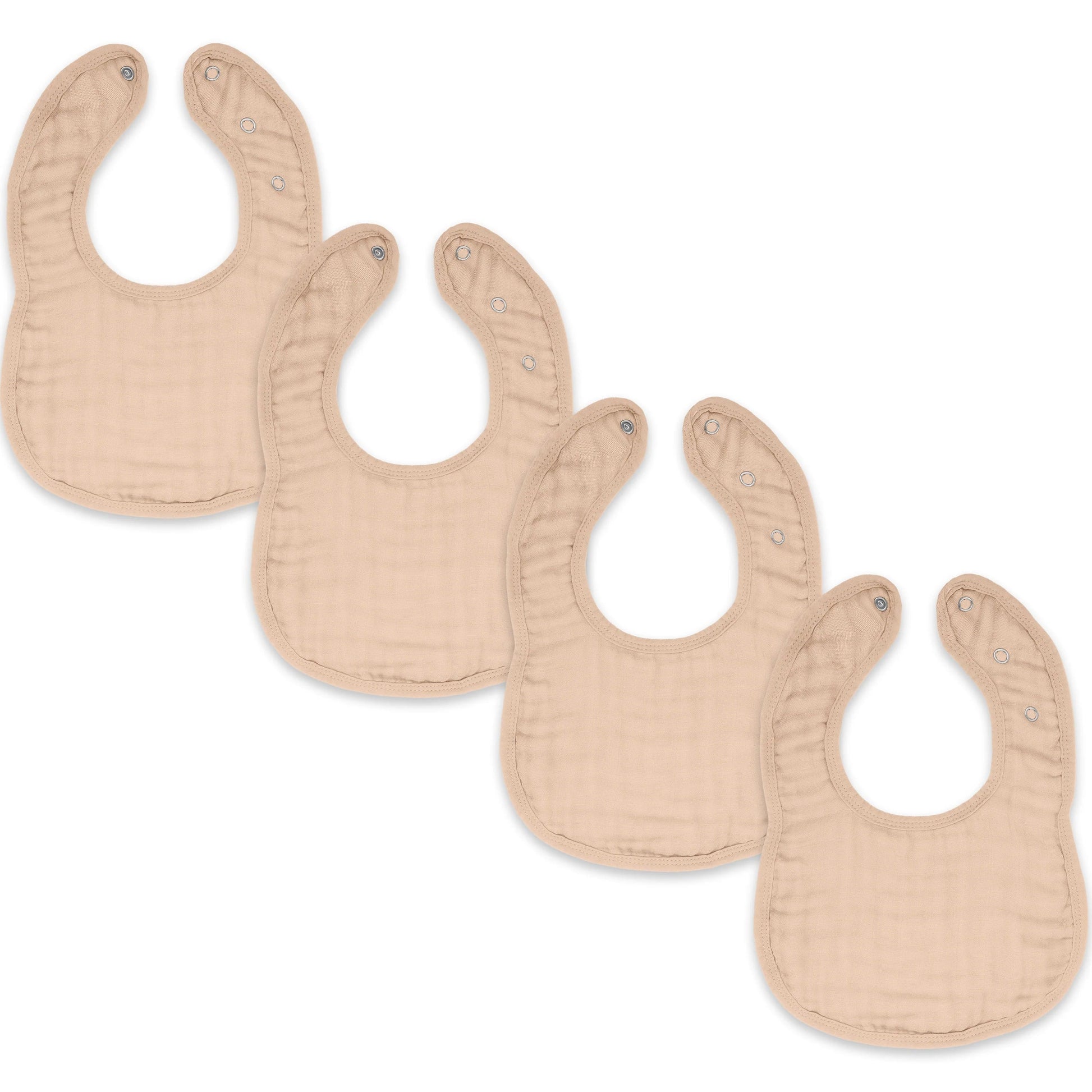 Comfy Cubs Muslin Bibs - Blush