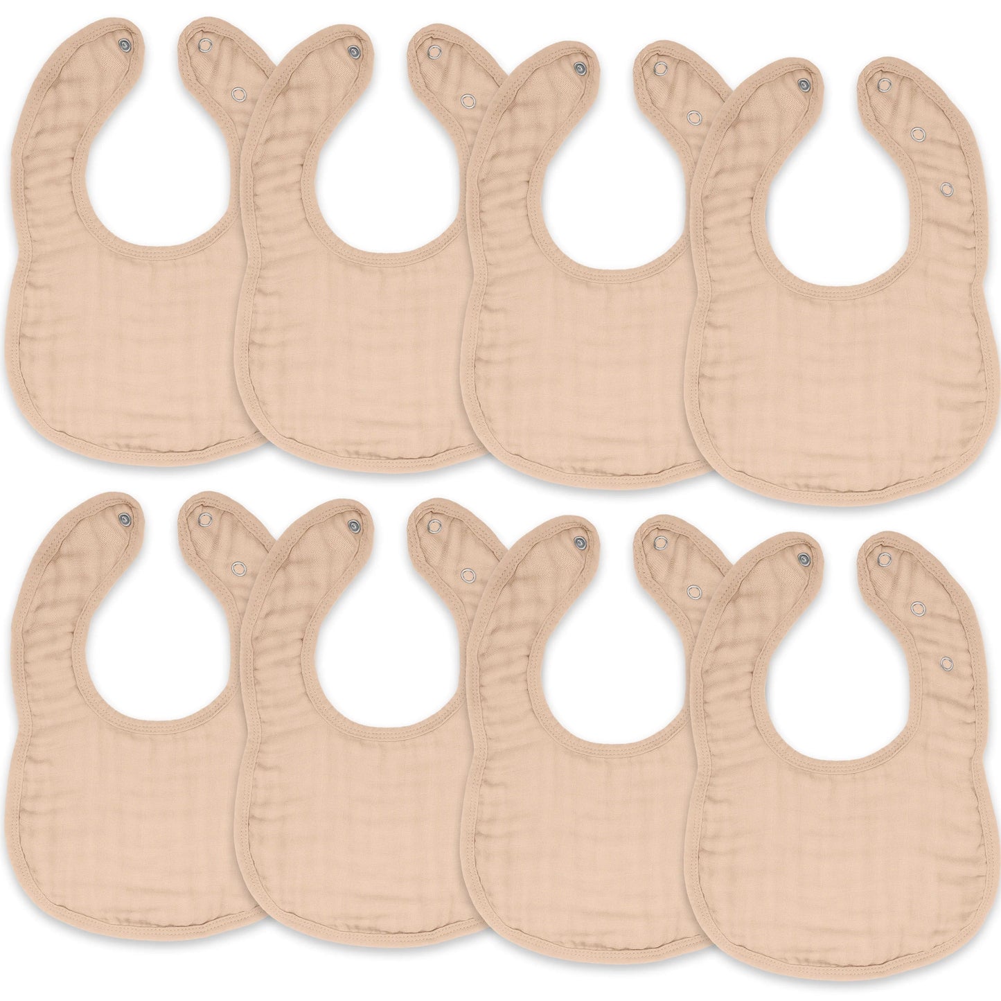 Comfy Cubs Muslin Bibs - Blush
