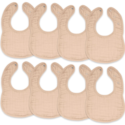 Comfy Cubs Muslin Bibs - Blush