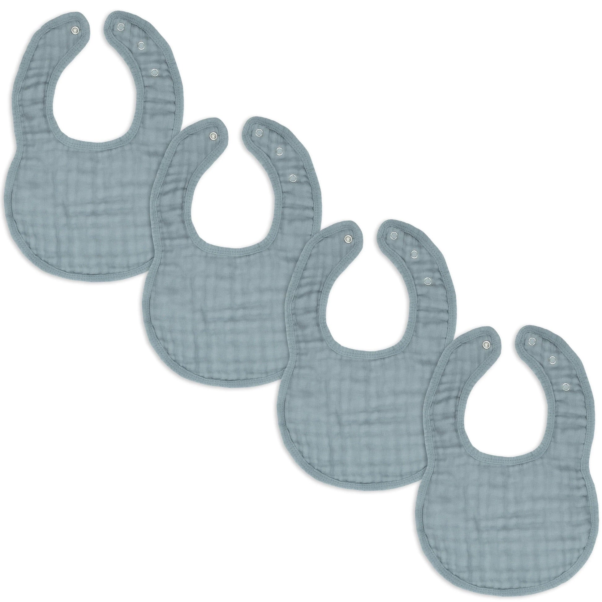Comfy Cubs Muslin Bibs - Pacific Blue
