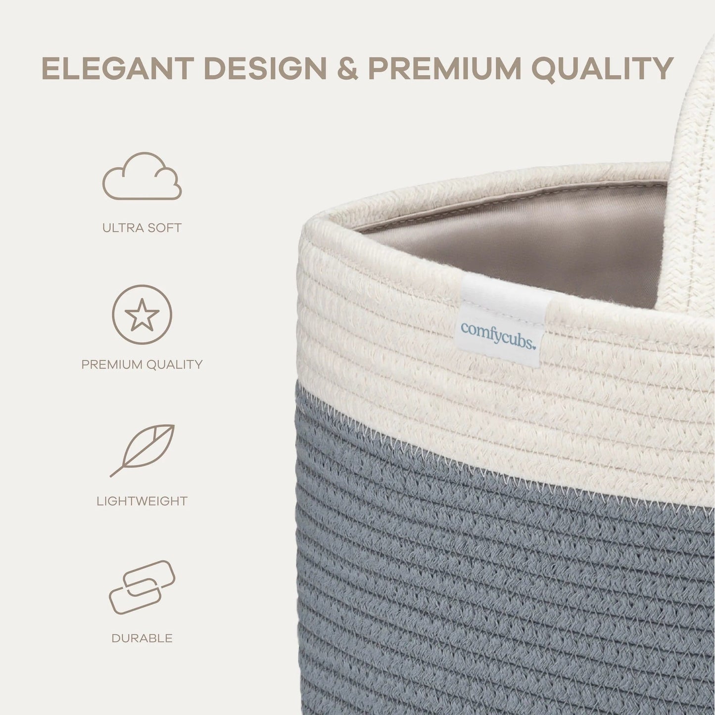 Comfy Cubs Rope Diaper Caddy - Pacific Blue