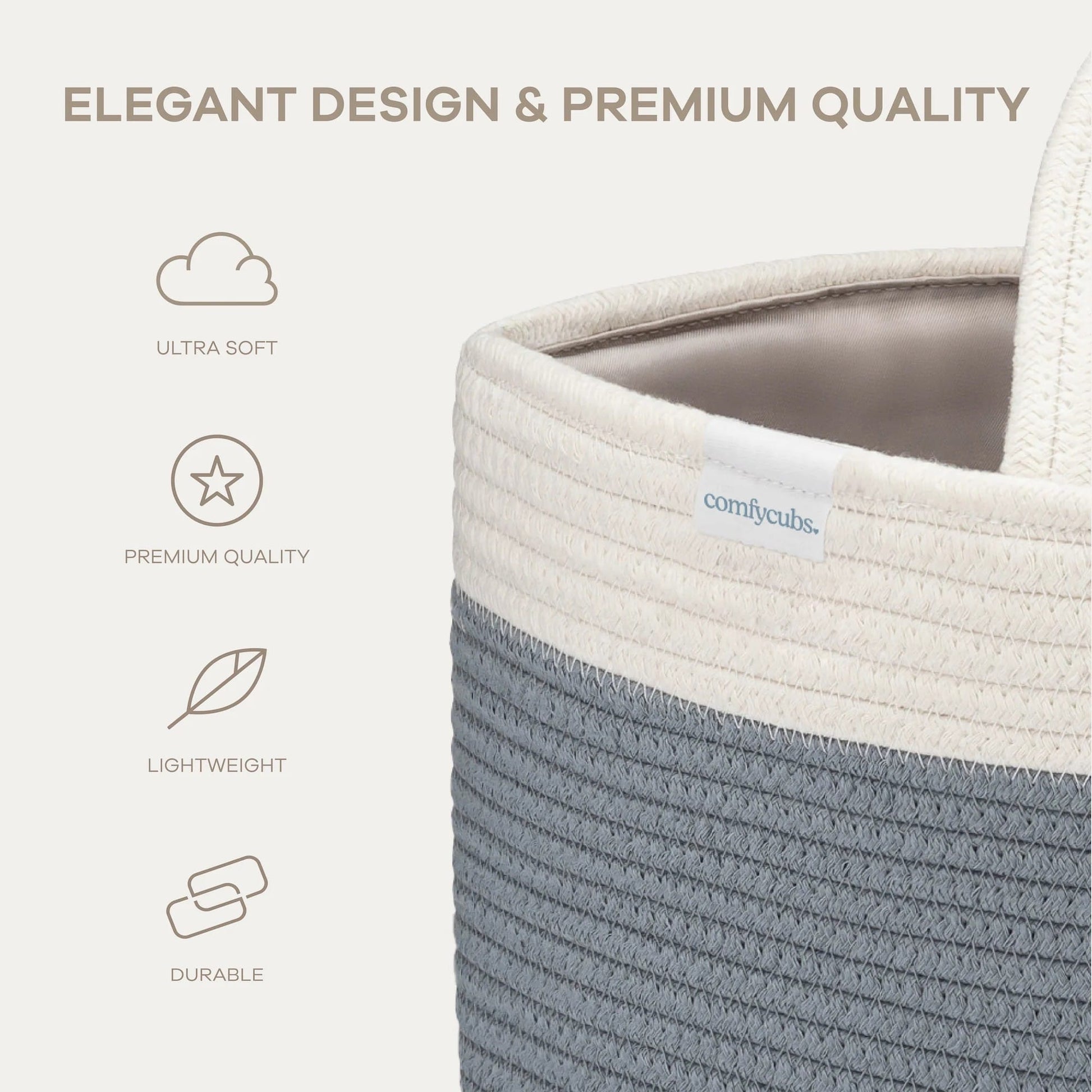 Comfy Cubs Rope Diaper Caddy - Pacific Blue