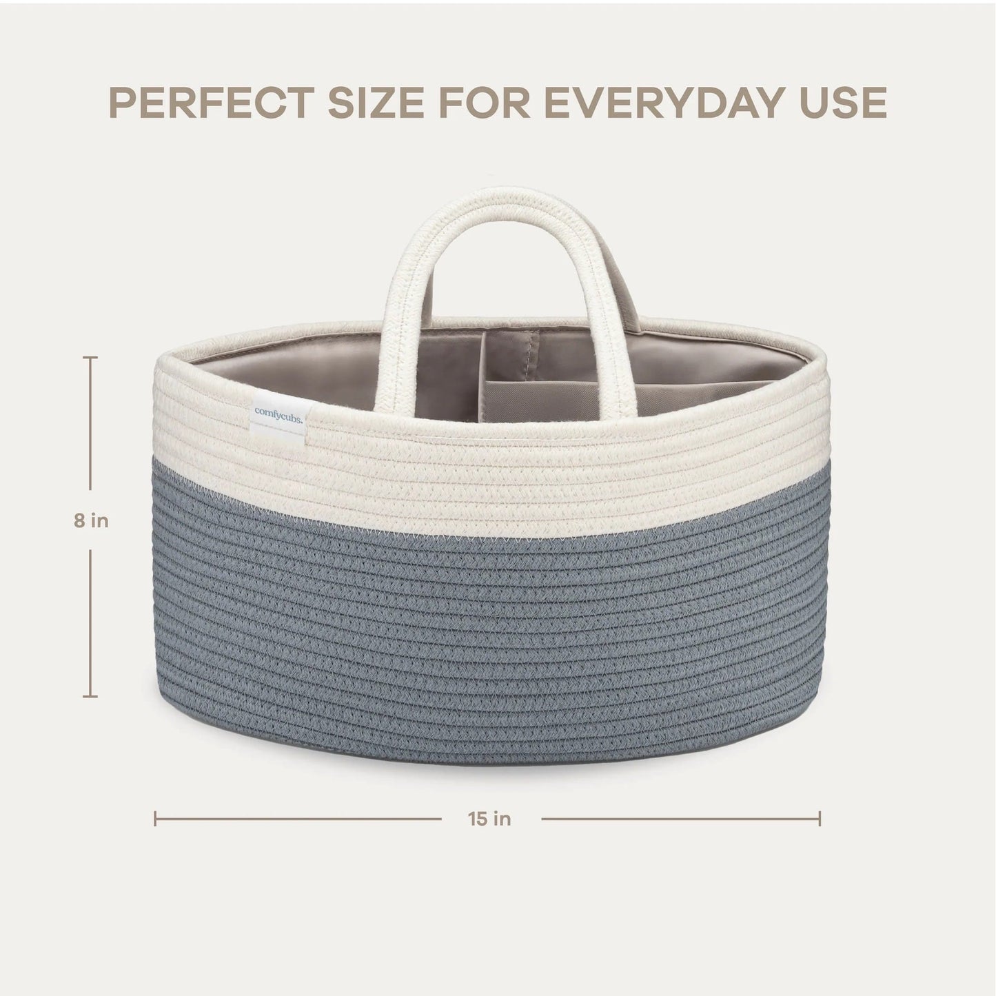 Comfy Cubs Rope Diaper Caddy - Pacific Blue