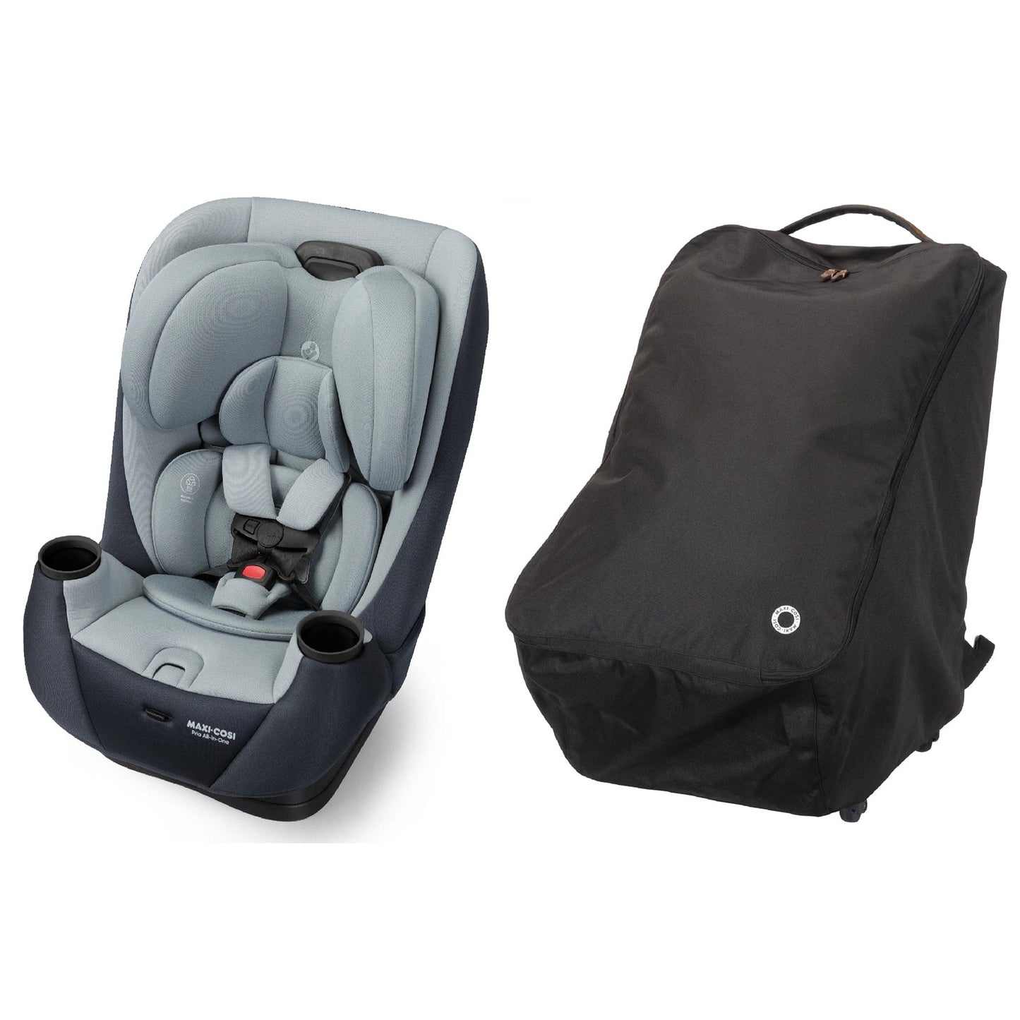 Maxi-Cosi Pria All-in-One Convertible Car Seat + Wheeled Travel Bag Bundle - Seascape - CC414HHG-CC365BLK3