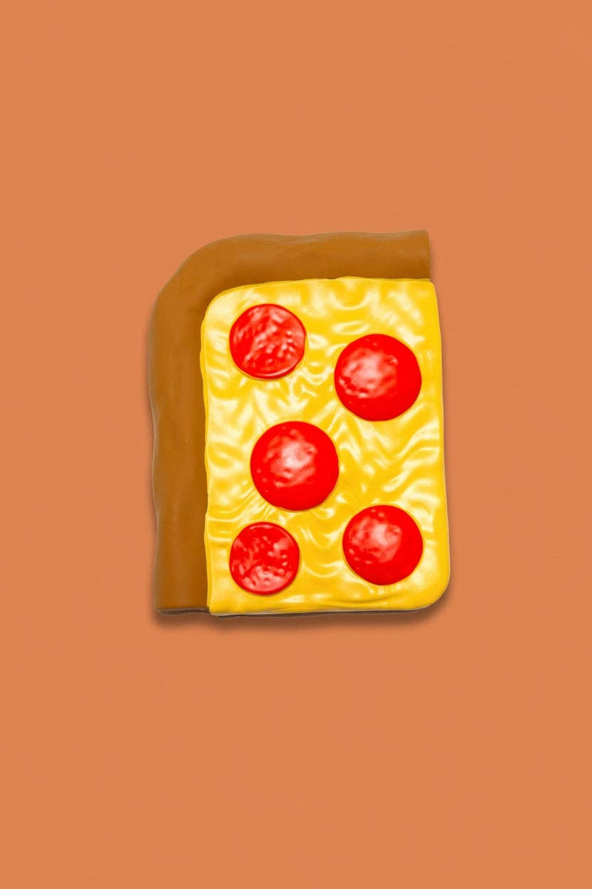 PiccoliNY Cameron's Corner Pepperoni Slice Teether
