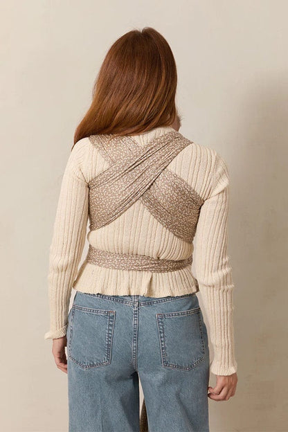 Solly Baby Wrap - Cream Floral - CF-21