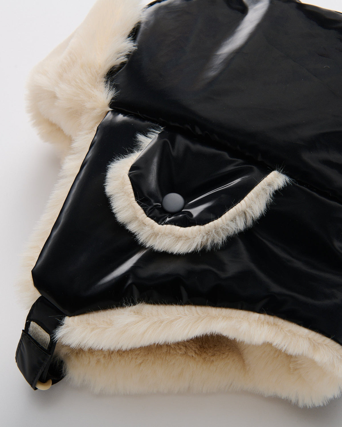 7AM Enfant Chapka Hat Ushuaia - Black Liquid Shine, 1-2T - Image 3
