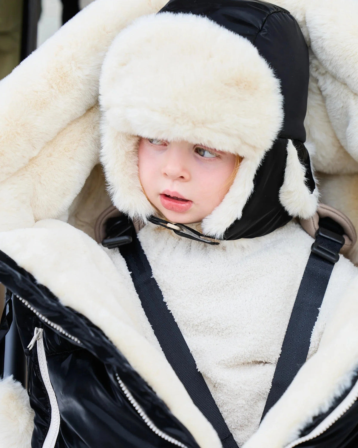 7AM Enfant Chapka Hat Ushuaia - Black Liquid Shine, 4-6Y - Image 10