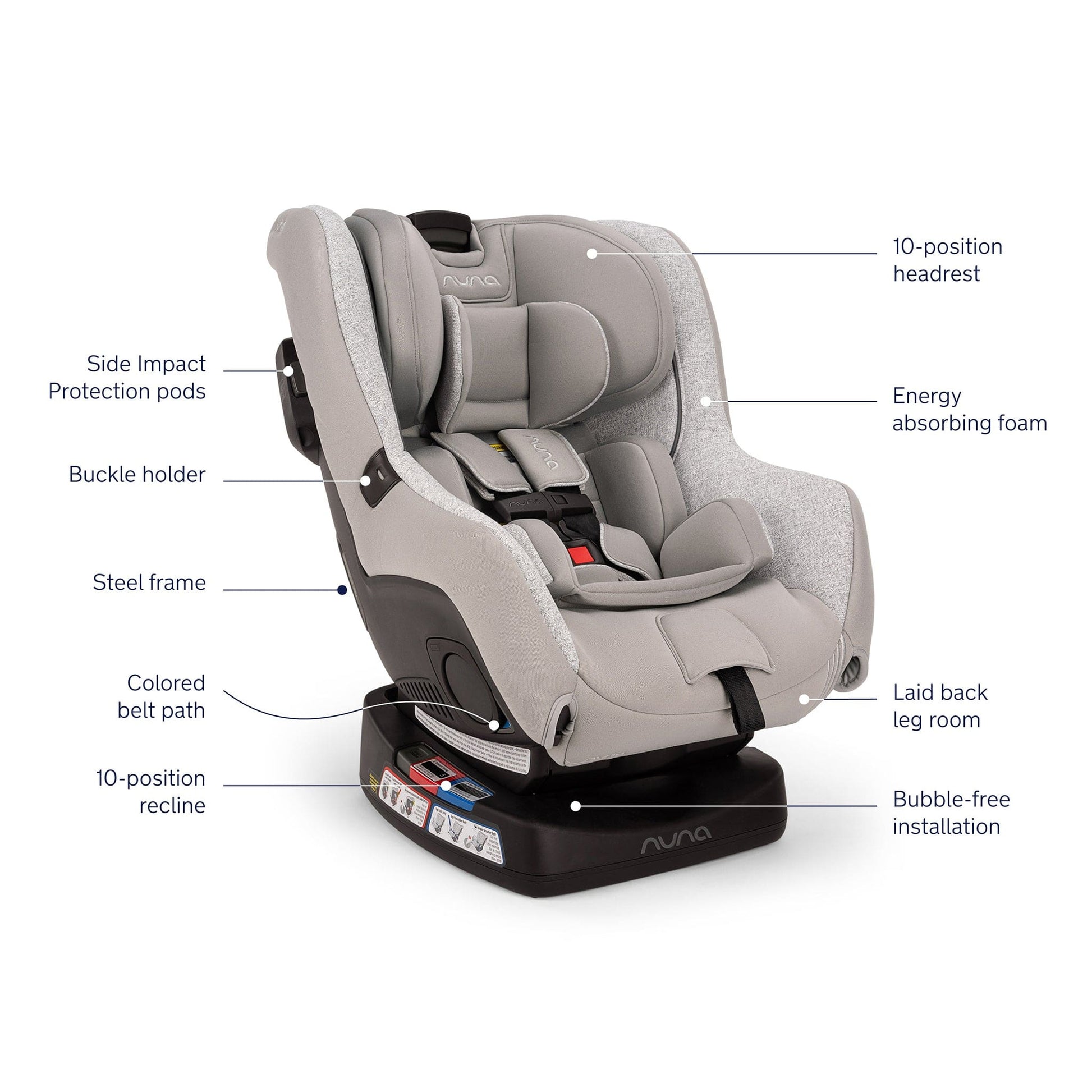 Nuna Rava Convertible Car Seat - Sterling - CS05128STL