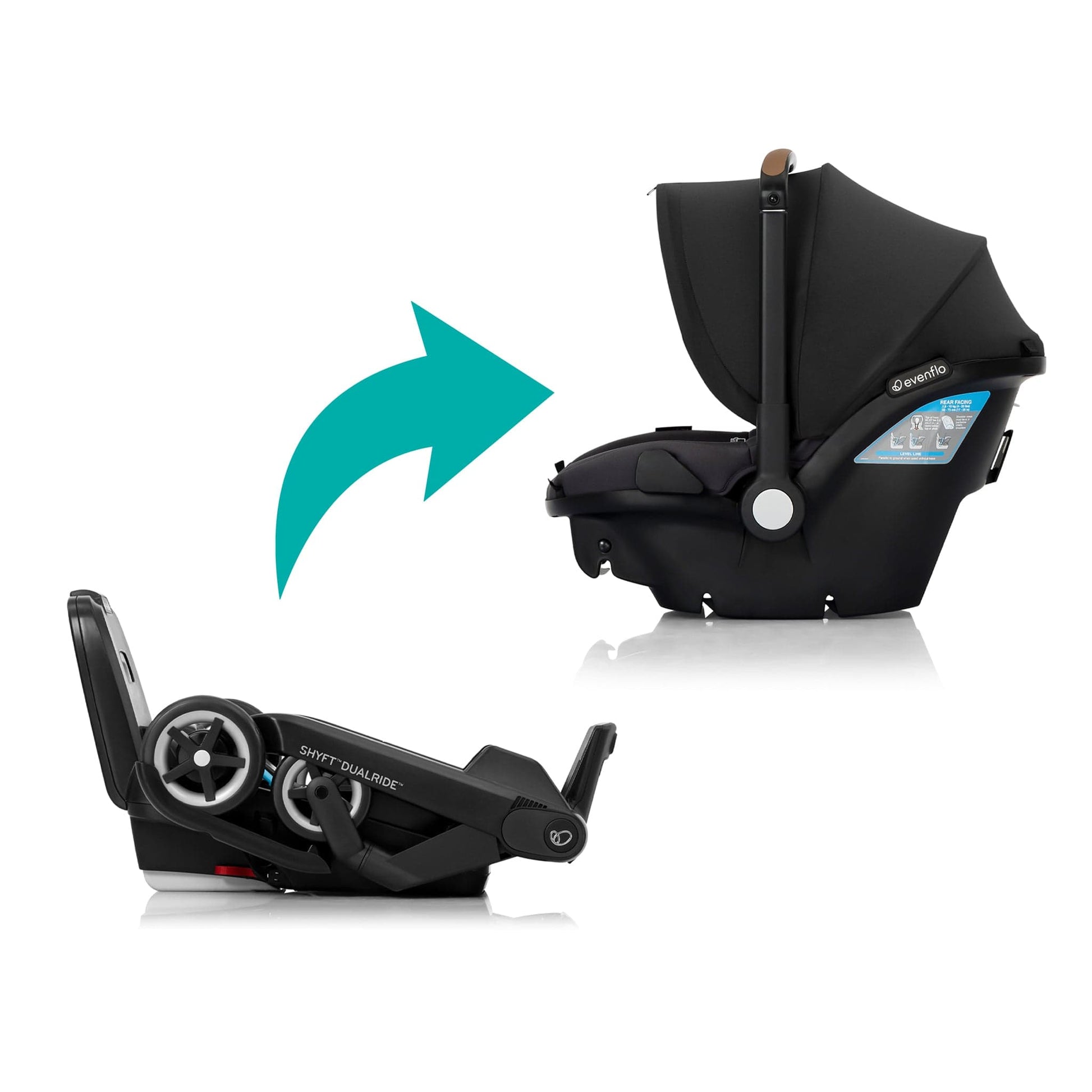 evenflo shyft dualride infant car seat Evenflo Shyft DualRide Infant Car Seat Stroller Combo with Carryall St – Albee Baby