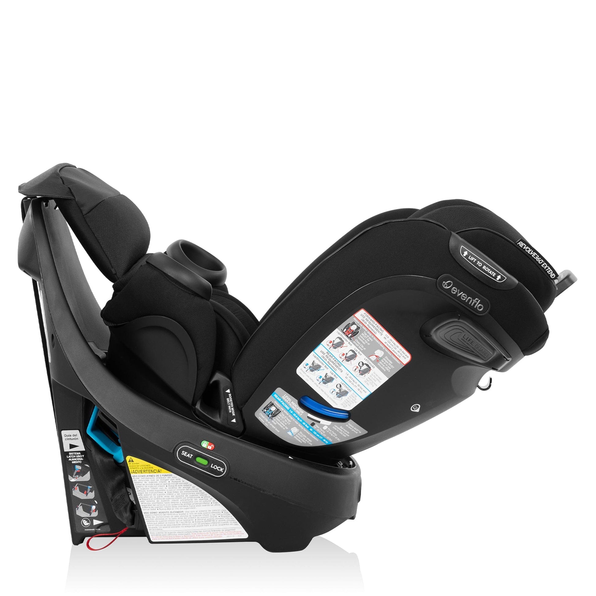 evenflo car seat convertible instructions Evenflo GOLD Revolve360 Extend All-in-One Rotational Convertible Car Seat with SensorSafe
