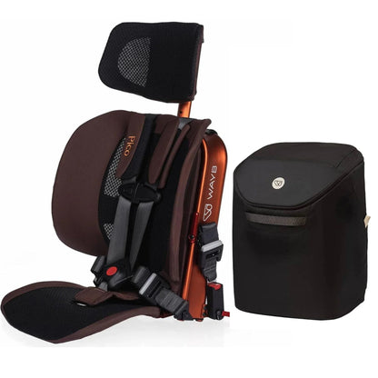 WAYB Pico Forward Facing Travel Car Seat + Carry Bag Bundle - Golden Hour / Onyx
