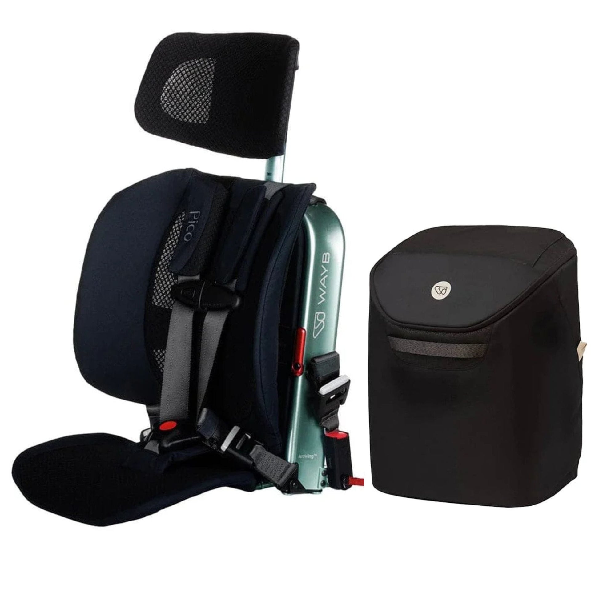 WAYB Pico Forward Facing Travel Car Seat + Carry Bag Bundle