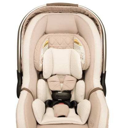 Maxi-Cosi Tana 360 + Peri 180 Rotating Infant Car Seat Travel System Bundle - Natural Heritage - CV452HDF-IC397HDF