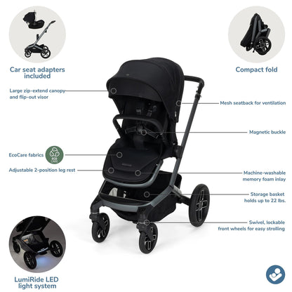 Maxi-Cosi Fame Stroller - Twillic Black