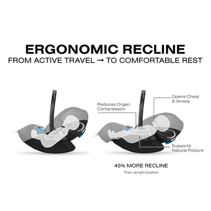 Cybex Cloud G Pro Comfort Extend Infant Car Seat - Stone Grey - 525000601