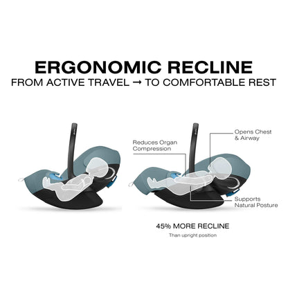 Cybex Cloud G Pro Comfort Extend Infant Car Seat - Stormy Blue - 525000605