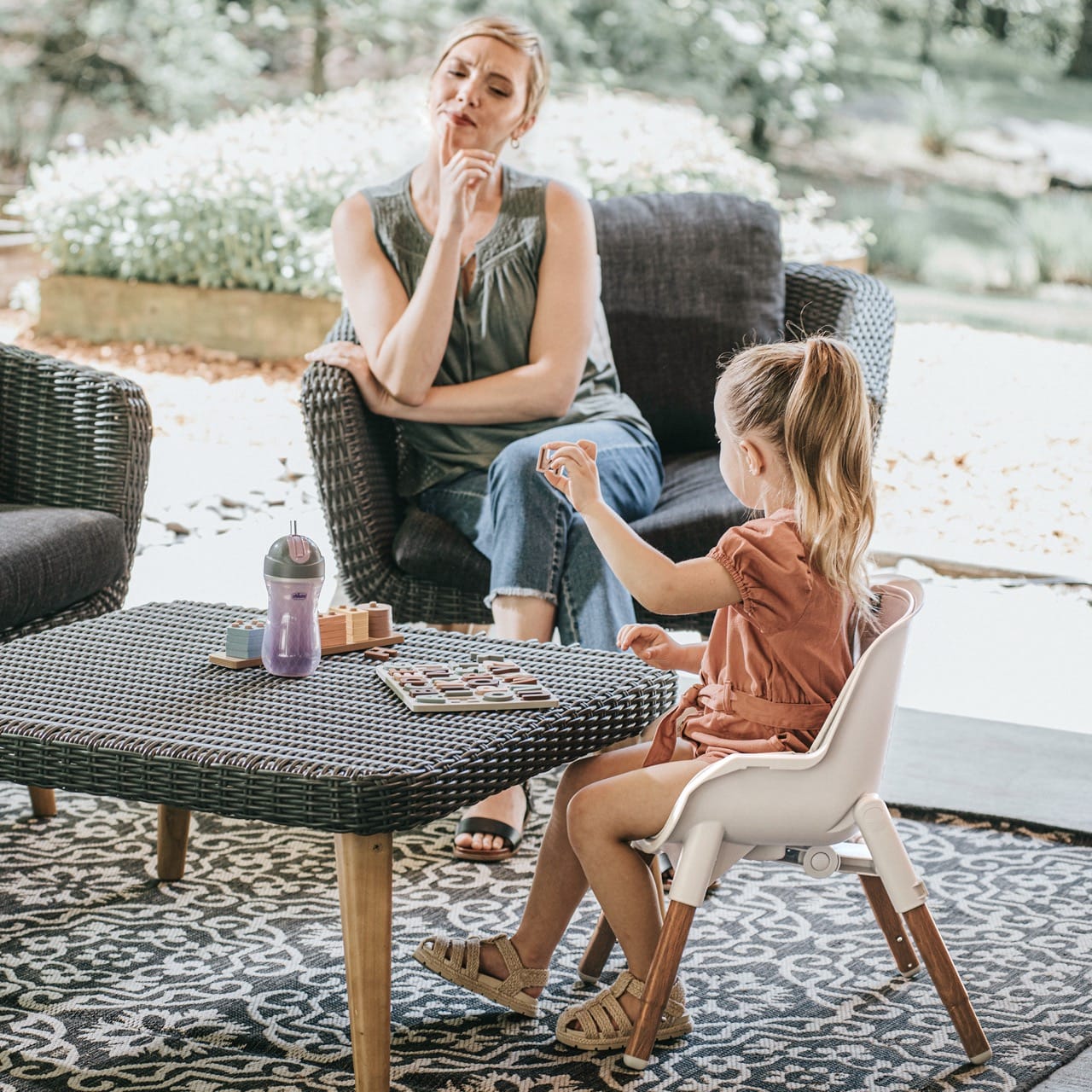 Chicco Zest LE 4-in-1 Folding High Chair - Chai