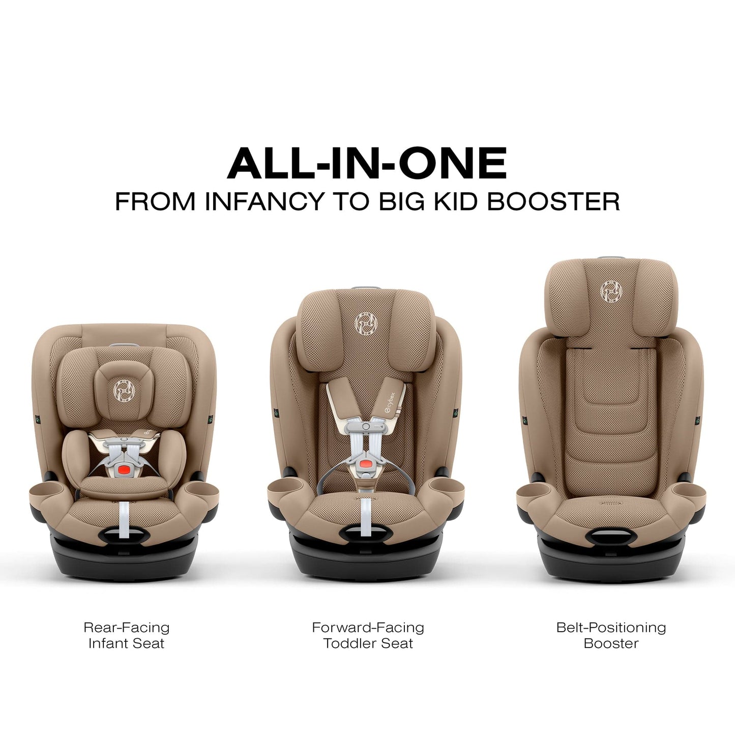 Cybex Callisto G 360 Rotating All-in-One Convertible Car Seat - Almond Beige