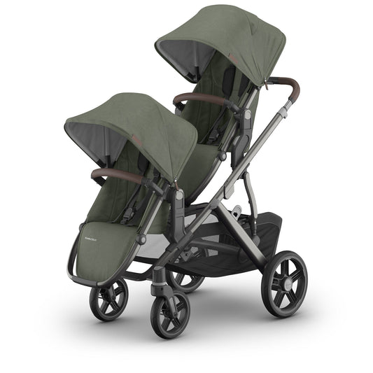 UPPAbaby Vista V3 Double Stroller with RumbleSeat V3 Bundle - Evelyn - DBL-V3-0303-VSO-NA-EVE