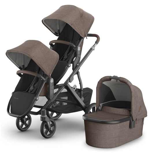 UPPAbaby Vista V3 Double Stroller with RumbleSeat V3 + Bassinet Bundle - Owen - DBL-V3-BAS-0303-VSO-NA-OWN
