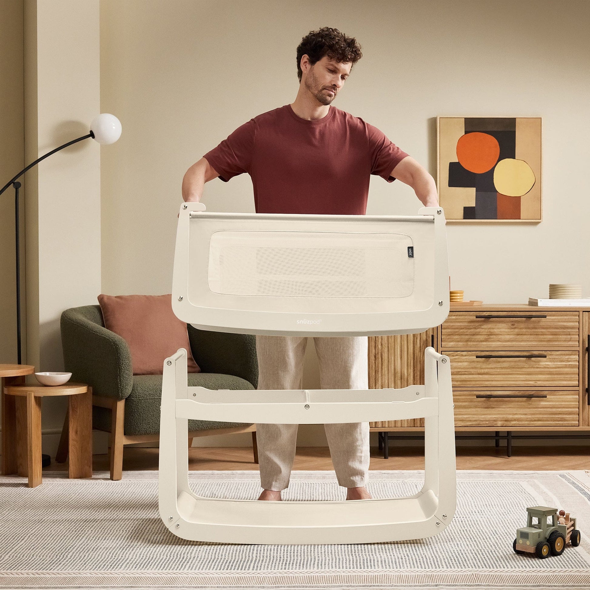 Snuz SnuzPod 5 Bedside Bassinet - Cashmere - USFN050G