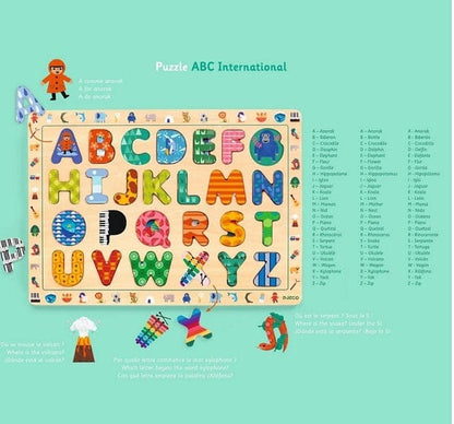 Djeco International ABC Wooden Puzzle - Image 3