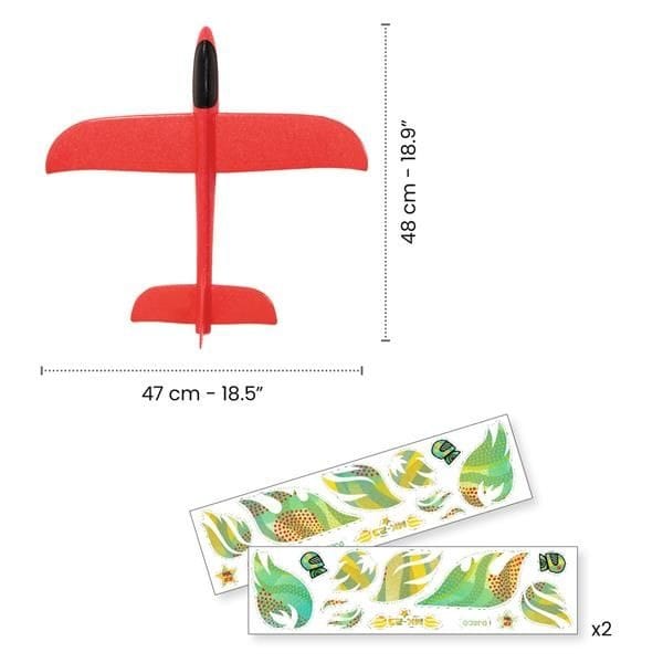 Djeco Fire Plane Glider - Image 2