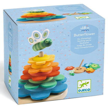 Djeco Butterflower Stacking Game