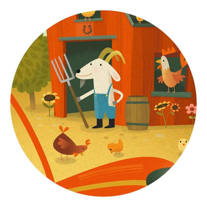 Djeco Mini Tractor Silhouette Puzzle - Image 5