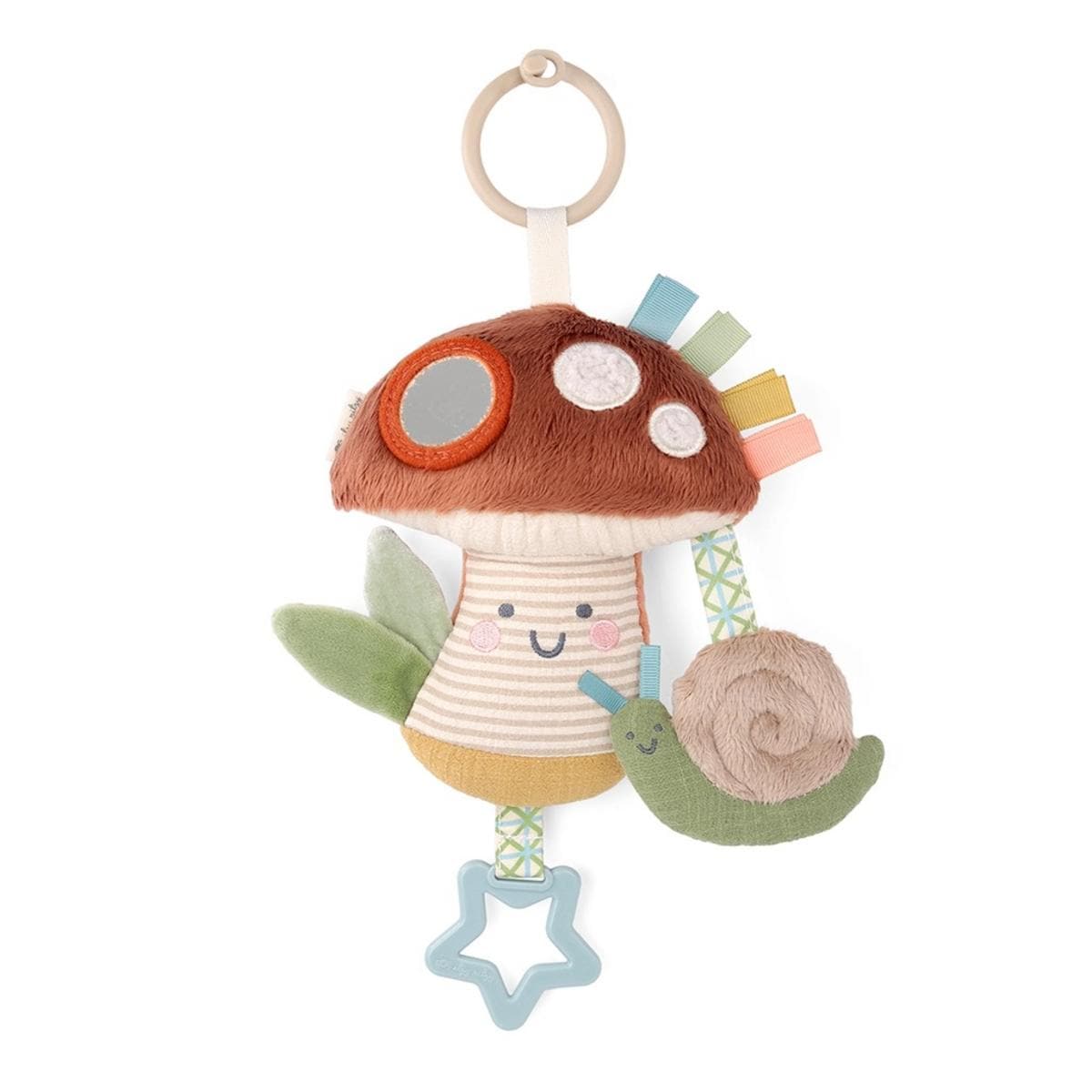 Itzy Ritzy Bitzy Traveler Developmental Sensory Toy - Mushroom - MAVP8497