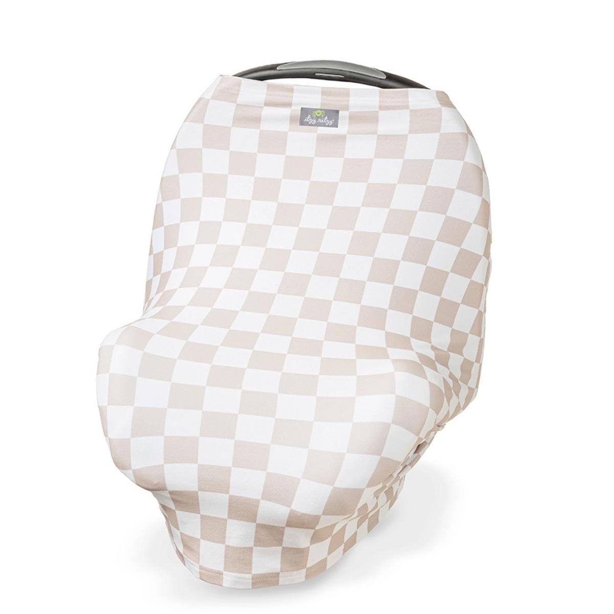 Itzy Ritzy Mom Boss Multi-Use Cover - Taupe Checkerboard - MBOSS8566