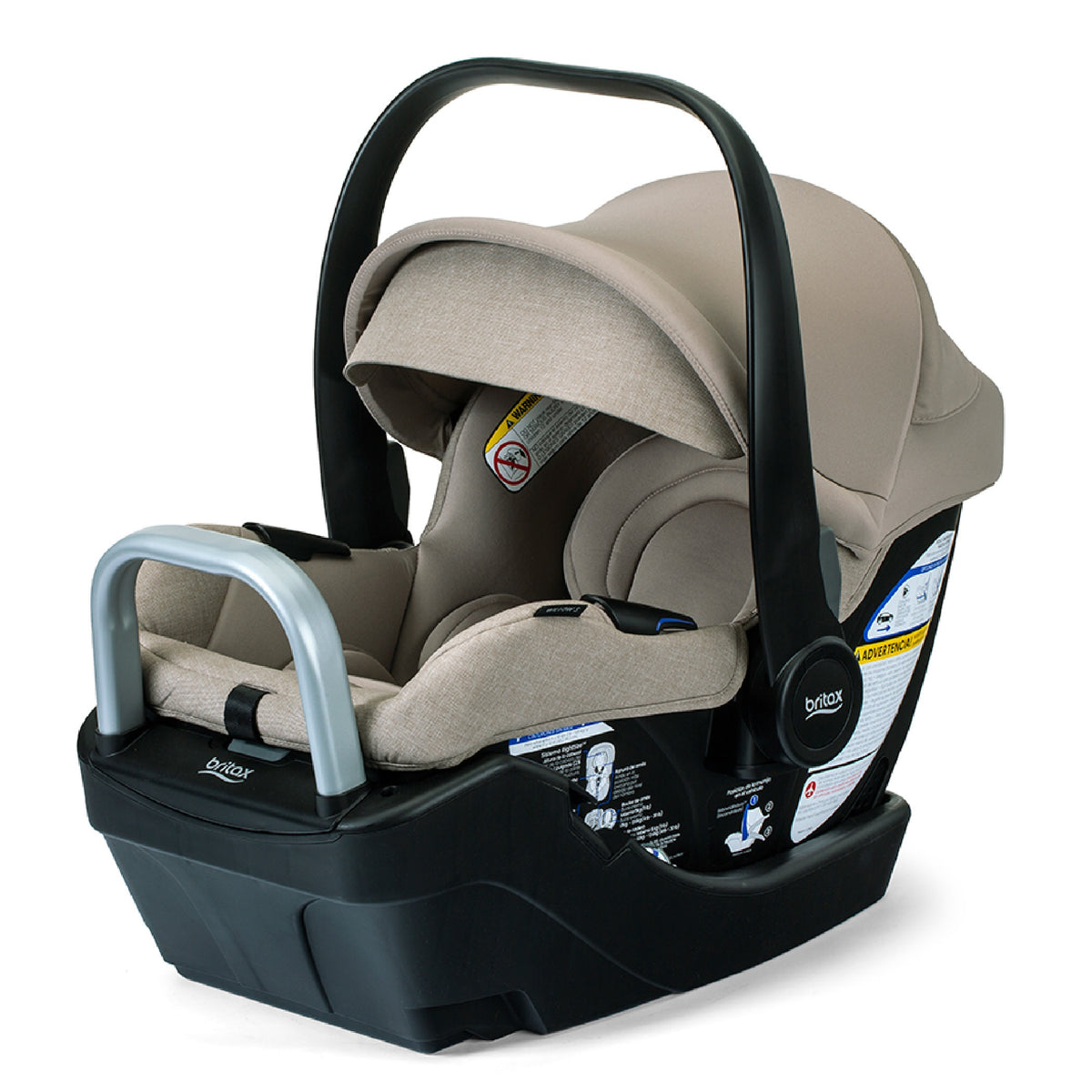 Britax Willow S Infant Car Seat with Alpine Anti-Rebound Base - Teak