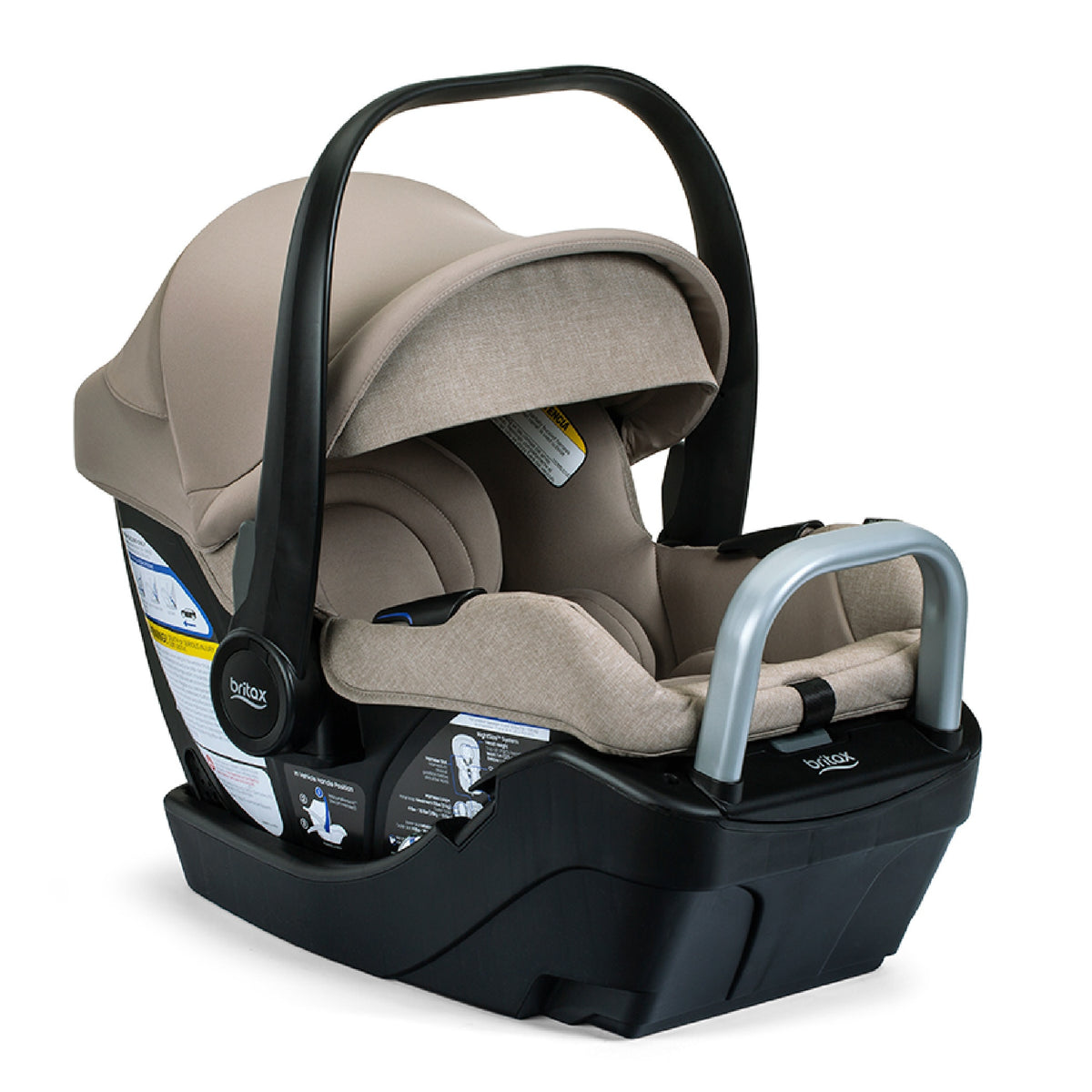 Britax Willow S Infant Car Seat with Alpine Anti-Rebound Base - Teak