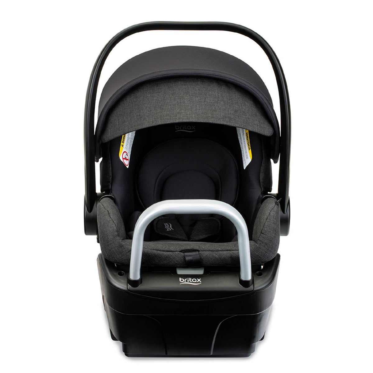 Britax Willow S Infant Car Seat with Alpine Anti-Rebound Base - Raven Black