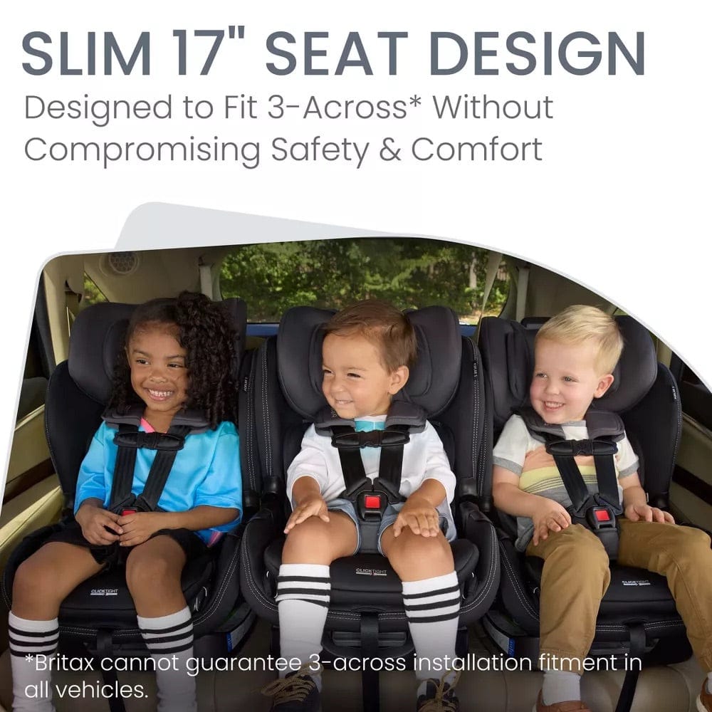 Britax Poplar S ClickTight Convertible Car Seat, Slim 17-Inch Design - Stone Onyx - E1D233M