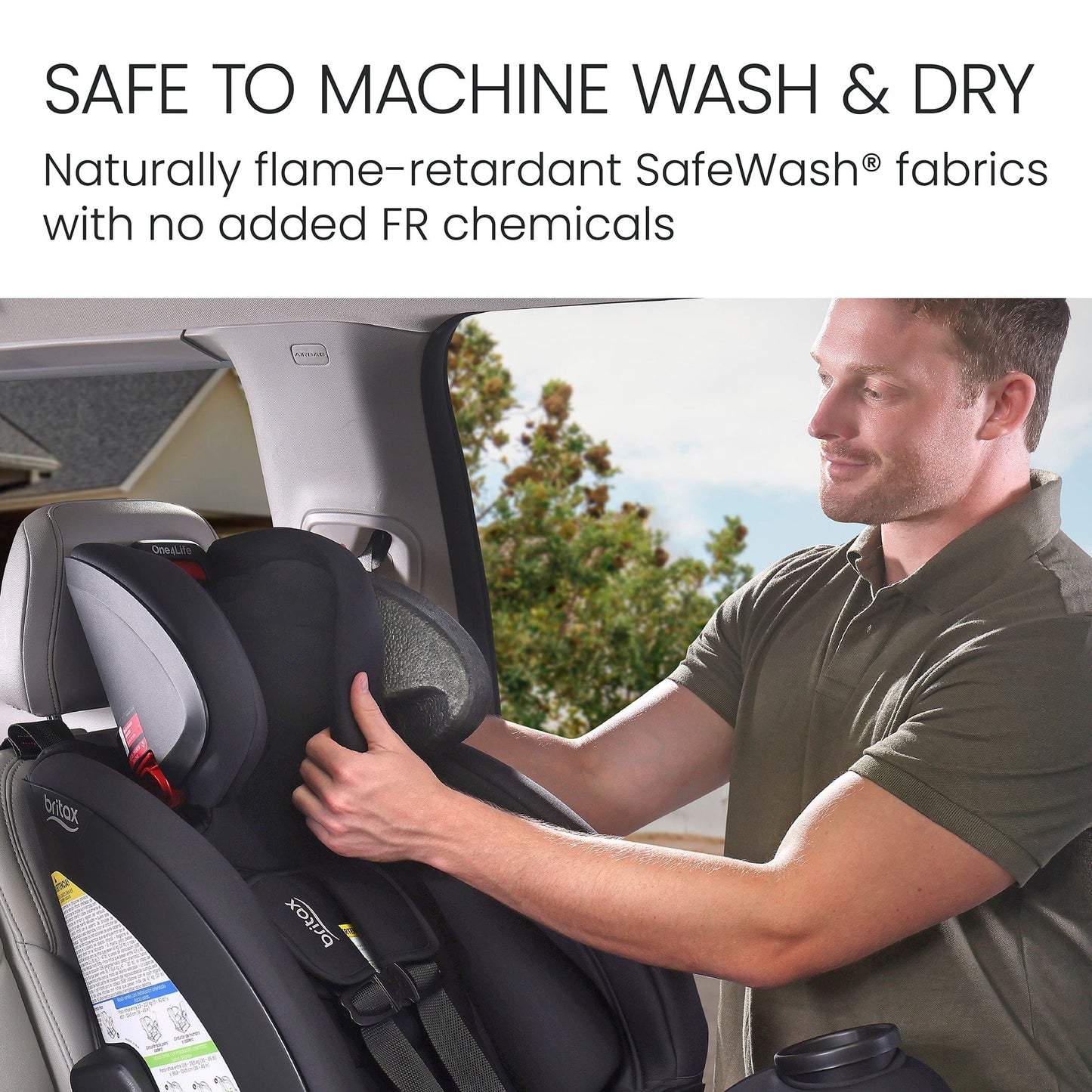 Britax One4Life All-in-One Convertible Car Seat, ClickTight & SafeWash - Raven Black