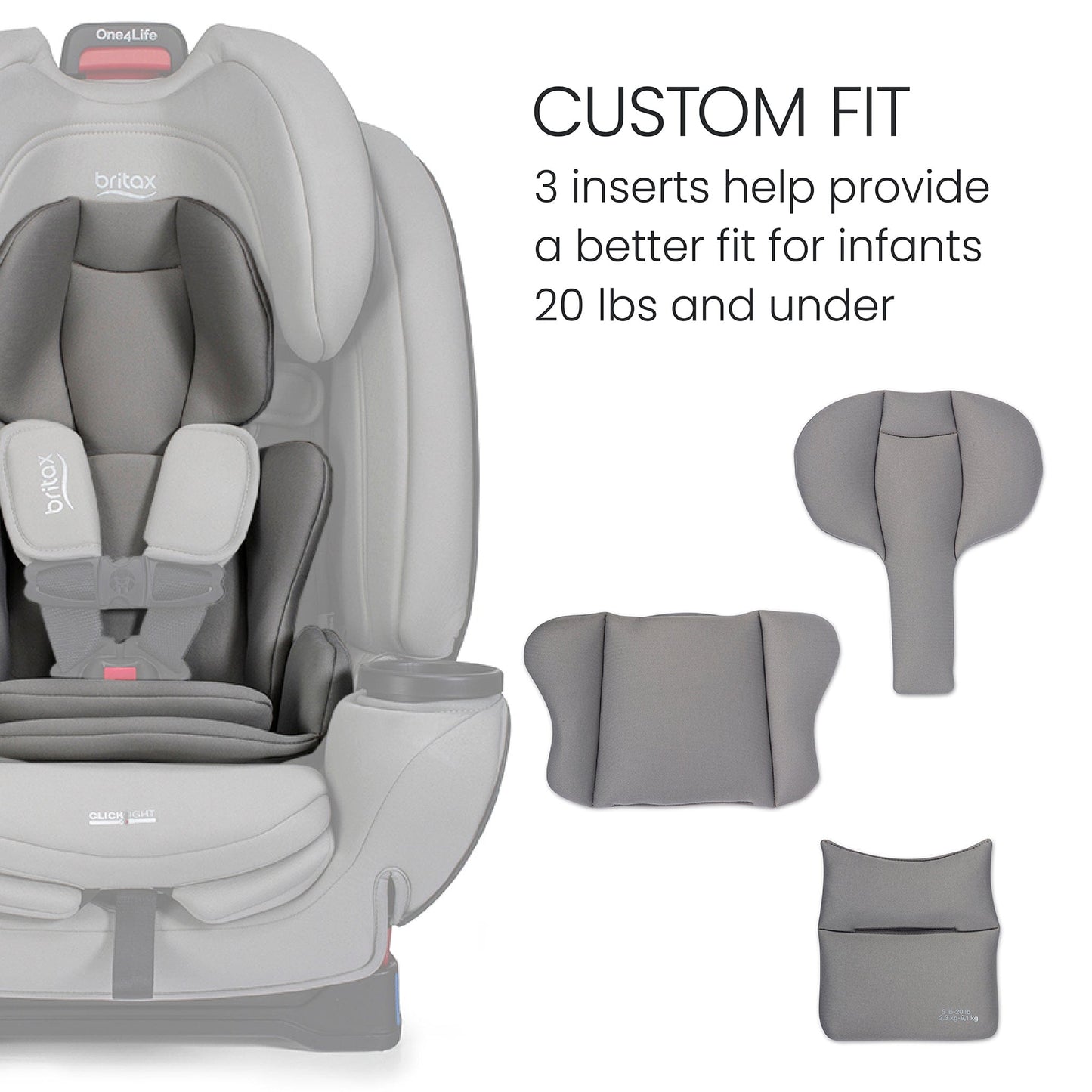 Britax One4Life All-in-One Convertible Car Seat, ClickTight & SafeWash - Mineral Gray
