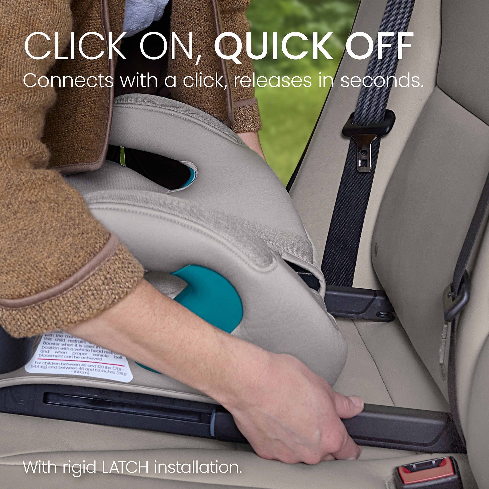 britax shoulder straps Britax UpNGo Click Backless Booster Car Seat with LATCH
