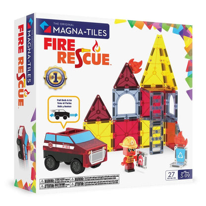Magna-Tiles Fire Rescue, 27 Piece Set - 252027FR