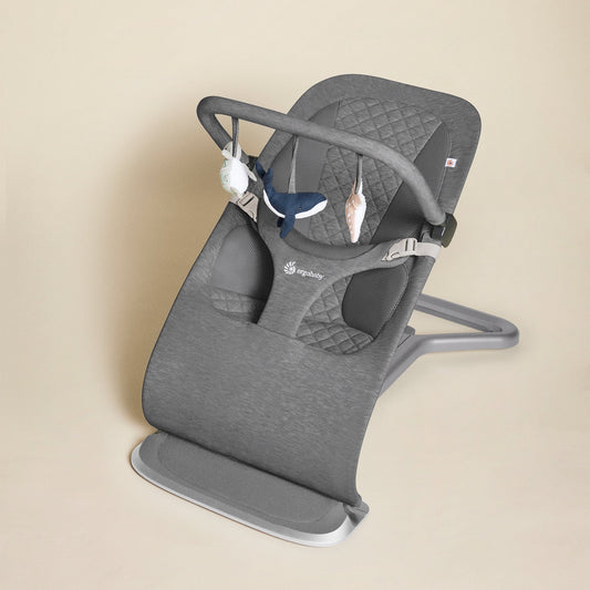 Ergobaby Evolve Bouncer Toy Bar - Ocean Wonders Charcoal Grey - EVLBNCTBOCWNCG