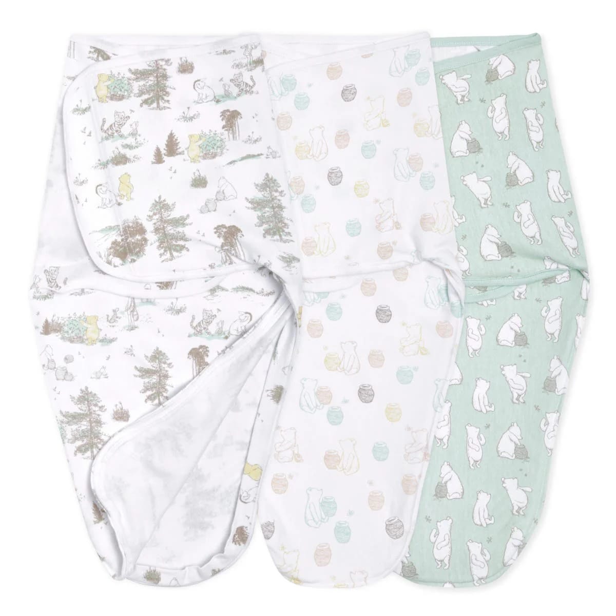 Aden + Anais Essentials Easy Swaddle Wrap Quick Change 3 pk - Disney™ Winnie the Pooh (0-3 months) - EWSK30018DI