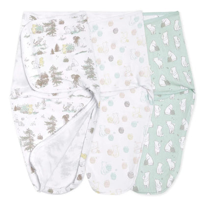 Aden + Anais Essentials Easy Swaddle Wrap Quick Change 3 pk - Disney™ Winnie the Pooh (0-3 months) - EWSK30018DI