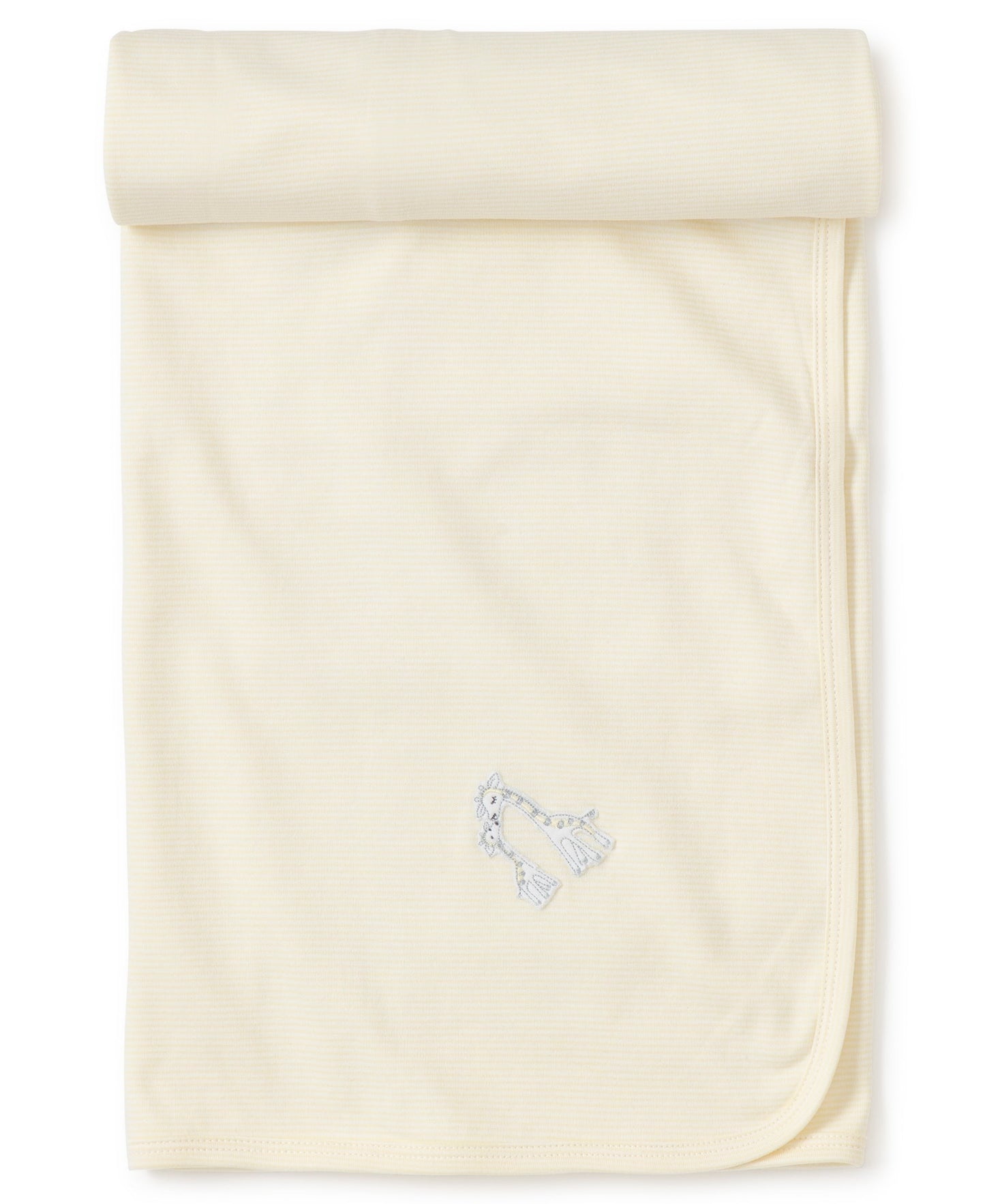 Kissy Kissy Blanket - Giraffe Generations Stripe Yellow