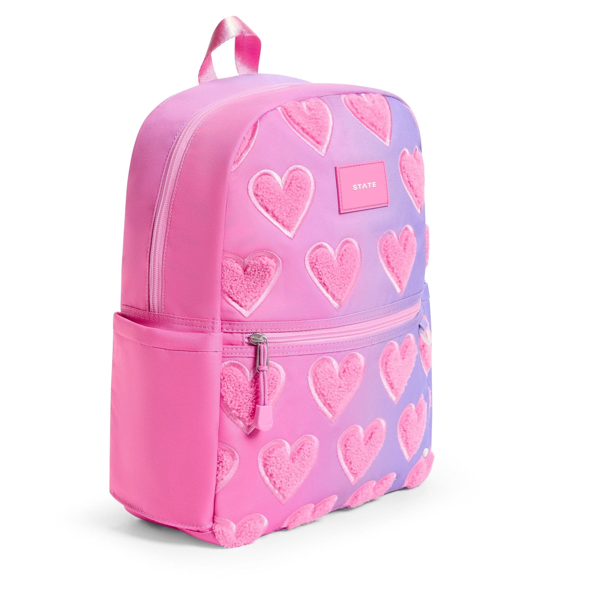 State Bags Kane Kids Backpack - Ombre Fuzzy Hearts - F253F484653