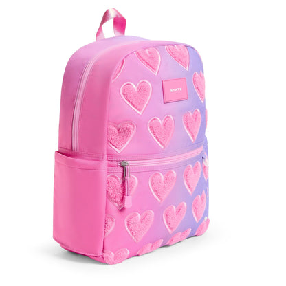 State Bags Kane Kids Backpack - Ombre Fuzzy Hearts - F253F484653