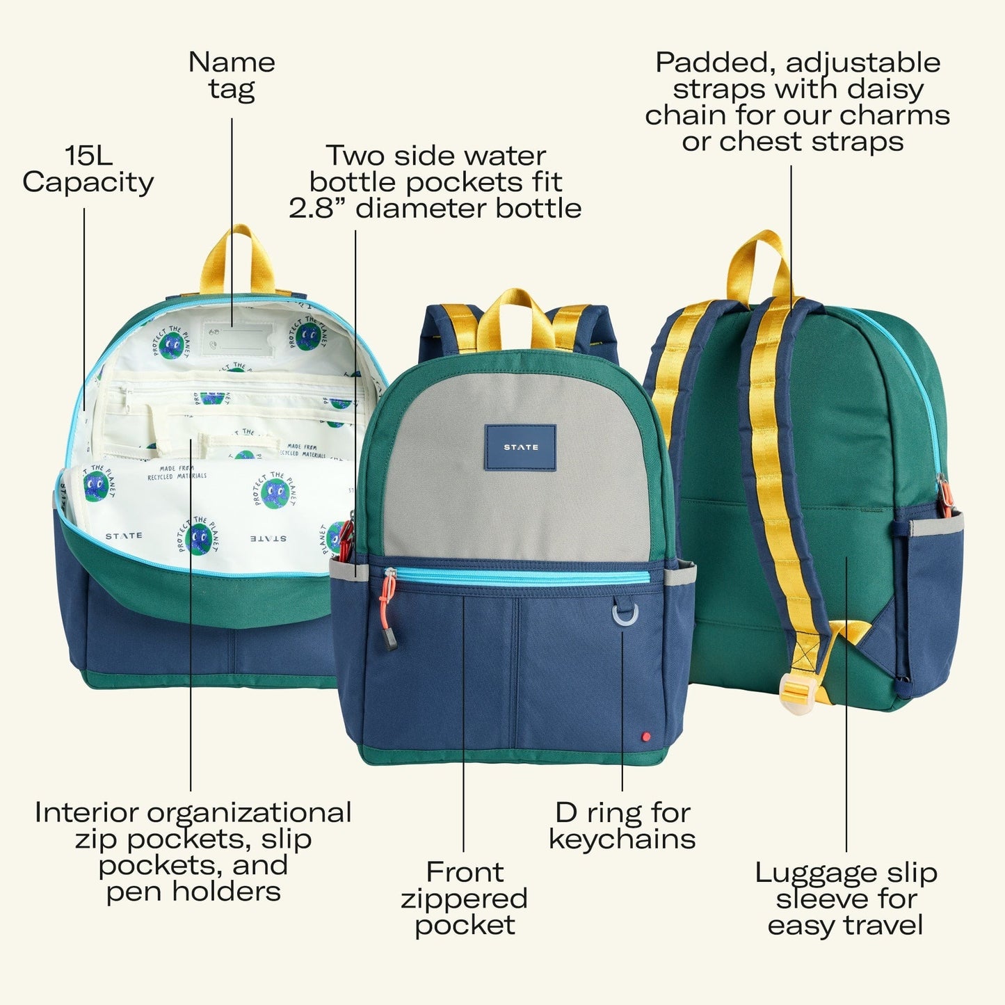 State Bags Kane Backpack - Spaceship