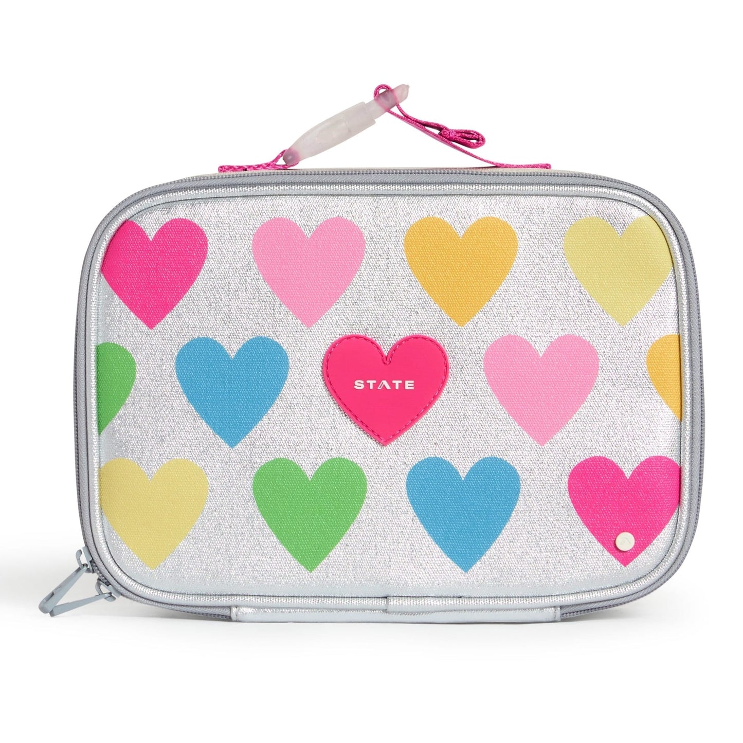 State Bags Rodgers Lunch Box - Happy Fuzzy Hearts
