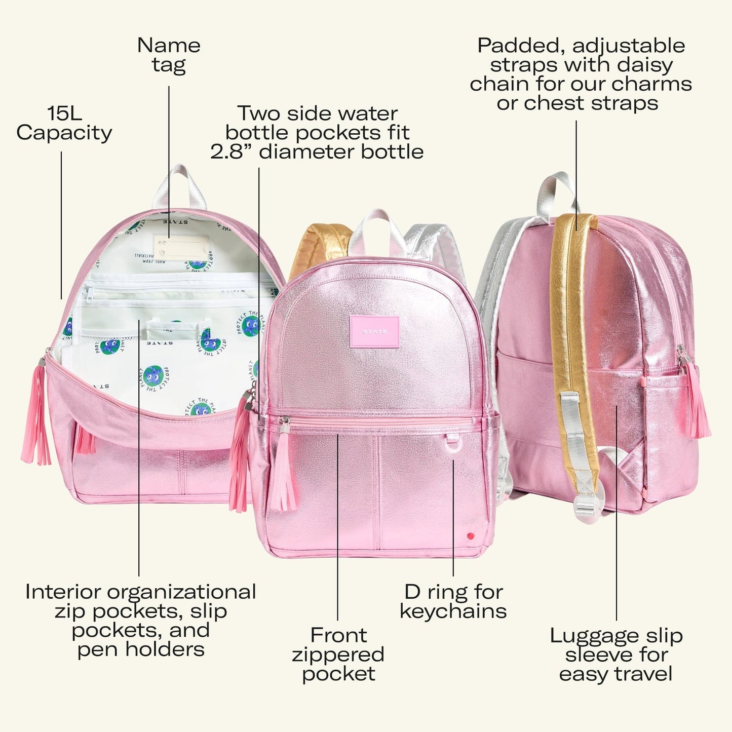 State Bags Kane Backpack - 3D Stars