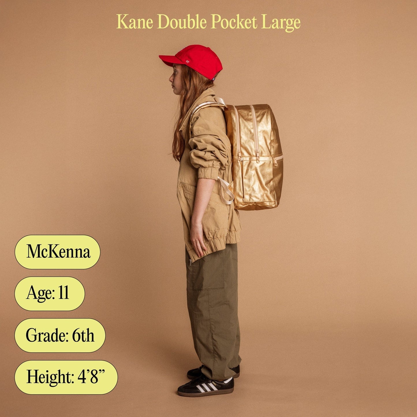 State Bags Kane Double Pocket Large Backpack - Blue Iridescent